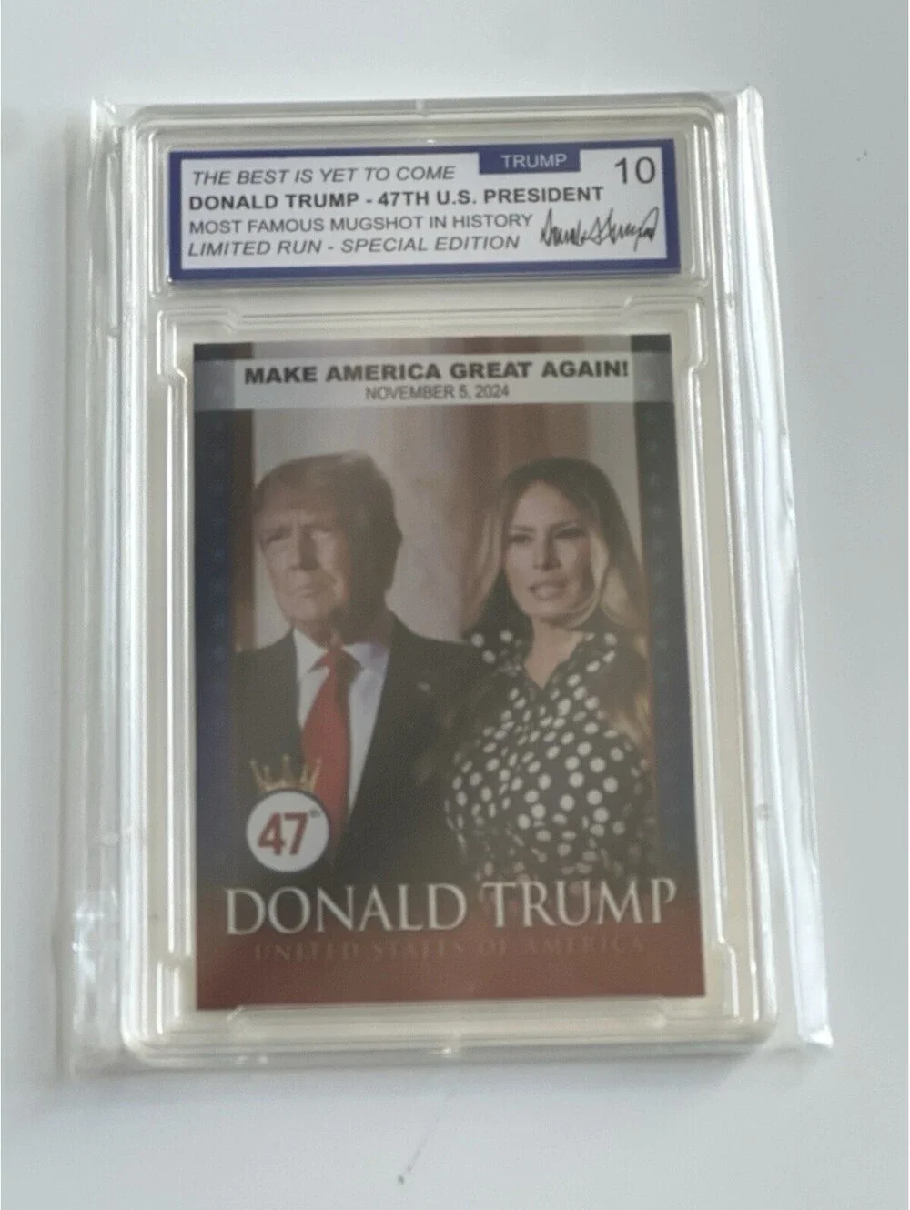 DONALD TRUMP & Melania Trump 2024 Card TRUMP-MELANIA - New!